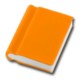 BOOK SHAPE ERASER in Orange.