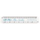 150MM ARCHITECT SCALE RULER in White.