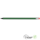 SUPERSAVER GRS RECYCLED PENCIL with Eraser - Green - Black with Eraser.