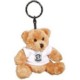4 INCH TALL ROBBIE BEAR KEYRING with White Tee Shirt.