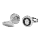 CUFF LINKS CHRONOBIKE BLACK & SILVER.