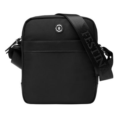 REPORTER BAG BUTTON BLACK