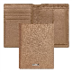 CARD HOLDER with Flap & Money Pocket Classic Grained Camel.