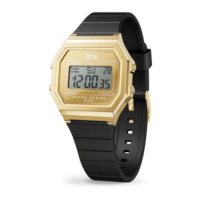 ICE DIGIT RETRO-METAL GOLD MIRROR-BLACK-SMALL