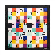 SILK SCARF ADA BLACK & MULTI.