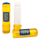 LIP BALM STICK YELLOW-ORANGE FROSTED CONTAINER & CAP, DOMED 4.