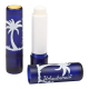 LIP BALM STICK BLUE FROSTED CONTAINER & CAP, DOMED 4.
