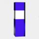 BLUE & CLEAR OPTICAL CRYSTAL COLUMN AWARD.
