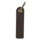 LEATHER KEYRING FOB in Dark Brown.
