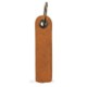 LEATHER KEYRING FOB in Tan.