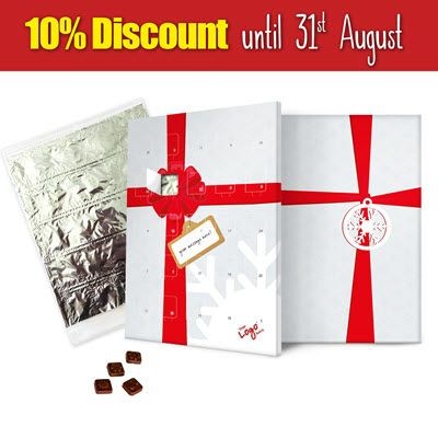 TRADITIONAL CHOCOLATE ADVENT CALENDAR WITH FOIL BACKING