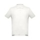 THC ADAM MENS SHORT-SLEEVED COTTON POLO SHIRT - L in Pastel White.