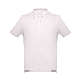 THC ADAM MENS SHORT-SLEEVED COTTON POLO SHIRT - L in Pastel Pink.