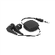 PINEL RETRACTABLE EARPHONES with Cable in Black.