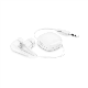 PINEL RETRACTABLE EARPHONES with Cable in White.