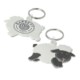 SHEEP SHAPE  FUNKEYS KEYRING.