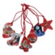 RECYCLED SET OF 6 CHRISTMAS DECORATIONS.