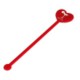 RECYCLED HEART DRINK STIRRER OR COCKTAIL STICK OR SWIZZLE STICK.