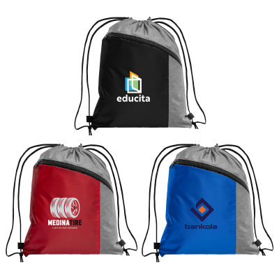 GENEVA DRAWSTRING BACKPACK RUCKSACK - 210D POLYESTER