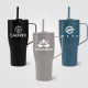 MAJESTY RECYCLED STAINLESS STEEL METAL STRAW TUMBLER - 890 ML.