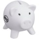 PIGGY COIN BANK in White Solid.