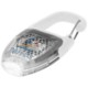 REFLECT-OR LED KEYRING CHAIN LIGHT with Carabiner in White Solid-transparent Clear Transparent.