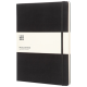 MOLESKINE CLASSIC XL HARD COVER NOTE BOOK - RULED in Solid Black.