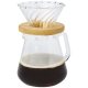GEIS 500 ML GLASS COFFEE MAKER in Clear Transparent & Natural.