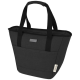 JOEY 9-CAN GRS RECYCLED CANVAS LUNCH COOL BAG 6L in Solid Black.