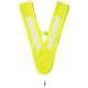 NIKOLAI V-SHAPED SAFETY VEST FOR CHILDRENS in Neon Fluorescent Yellow.