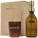 WELLMARK DISCOVERY 200 ML HAND SOAP DISPENSER AND 150 G SCENTED CANDLE SET - BAMBOO FRAGRANCE.