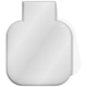 RFX™ M-10 SQUARE REFLECTIVE PVC MAGNET in White.