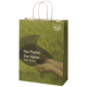 AGRICULTURAL WASTE 150 G & M2 PAPER BAG with Twisted Handles - Xx Large in Off White.