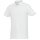 BERYL SHORT SLEEVE MENS GOTS ORGANIC RECYCLED POLO in White.