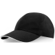 MORION 6 PANEL GRS RECYCLED COOL FIT SANDWICH CAP in Solid Black.