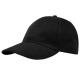 TRONA 6 PANEL GRS RECYCLED CAP in Solid Black.