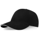 TOPAZ 6 PANEL GRS RECYCLED SANDWICH CAP in Solid Black.