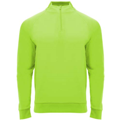 EPIRO LONG SLEEVE UNISEX QUARTER ZIP SWEATSHIRT in Fluor Green
