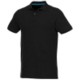 BERYL SHORT SLEEVE MENS ORGANIC RECYCLED POLO in Black Solid.