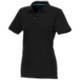 BERYL SHORT SLEEVE LADIES ORGANIC RECYCLED POLO in Black Solid.