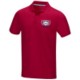 GRAPHITE GREY SHORT SLEEVE MENS GOTS ORGANIC POLO XS in Red.
