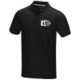 GRAPHITE GREY SHORT SLEEVE MENS GOTS ORGANIC POLO XS in Solid Black.
