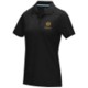 GRAPHITE GREY SHORT SLEEVE LADIES GOTS ORGANIC POLO XS in Solid Black.