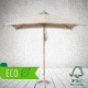 PREMIUM SUSTAINABLE FSC WOOD PARASOL WITH ECO CANOPY.