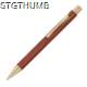 BALL PEN with Wood Coating in Brown.
