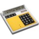 CRISMA OWN DESIGN CALCULATOR with Insert in Yellow.