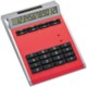 CRISMA SMALL OWN DESIGN CALCULATOR with Insert in Red.