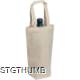 COTTON BAG FOR 1 BOTTLE in Beige.
