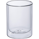 DOUBLE-WALLED GLASS CUP 330ML in Clear Transparent.