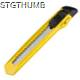 CUTTER KNIFE with Removable Blade in Yellow.